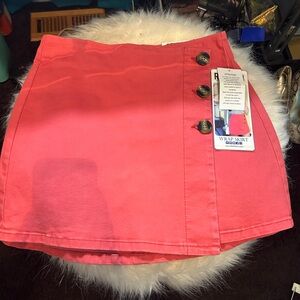 Rewash Red A-Line Skirt